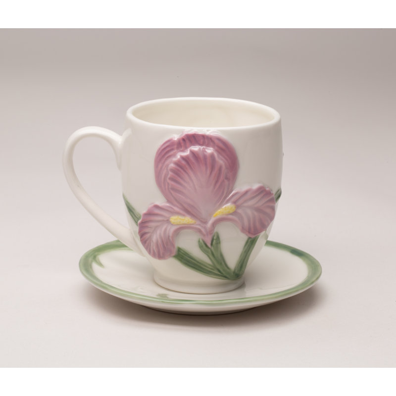 Iris Cup and Saucer 8 oz