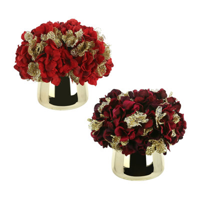 Hydrangea Holiday Arrangement Bundle