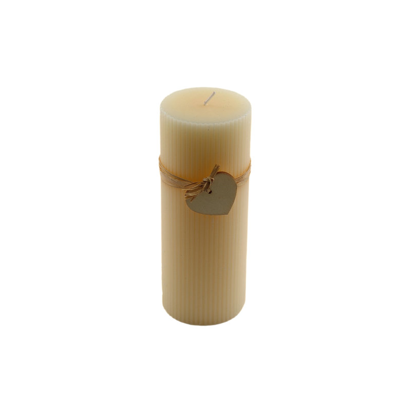Unscented Pillar Candle, 17.5cm H x 7cm W x 7cm D
