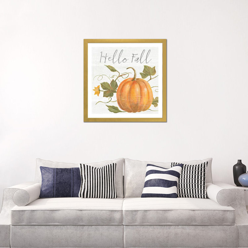 «Fall Splendor V» par Silvia Vassileva - impression d'art graphique, Gold Paper, Blanc, H 24 po x l 24 po x p 1 po