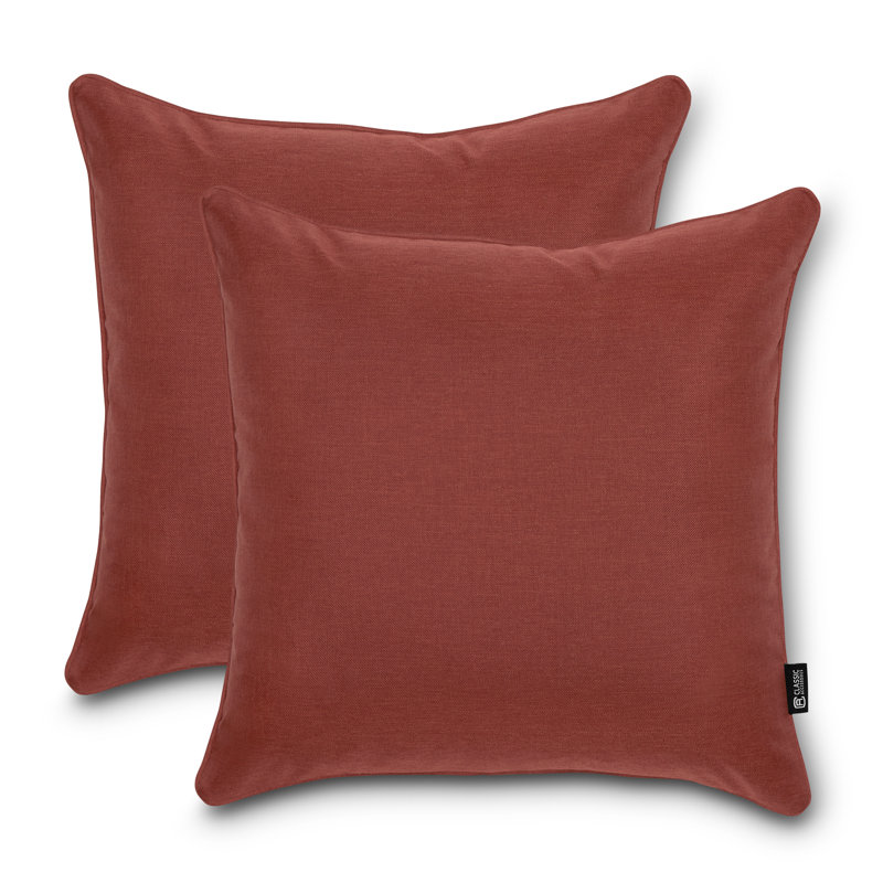 Montlake Outdoor Square Pillow Cover & Insert, Heather Henna