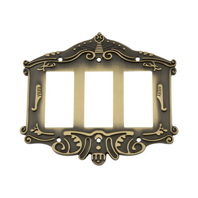 Victorian 3-Gang Rocker Wall Plate