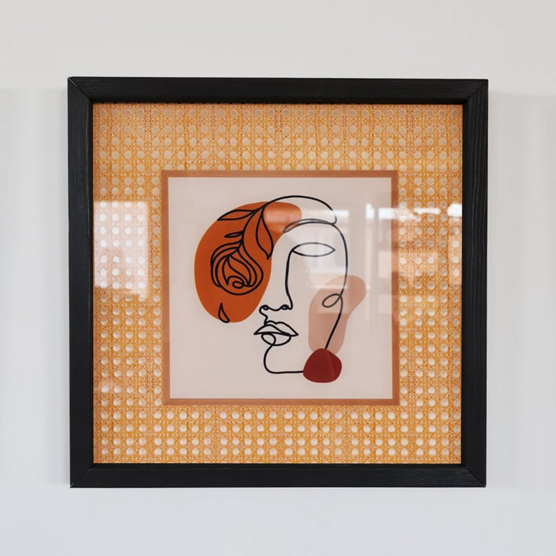 Peinture décorative encadrée, H 20,47 po x l 20,47 po