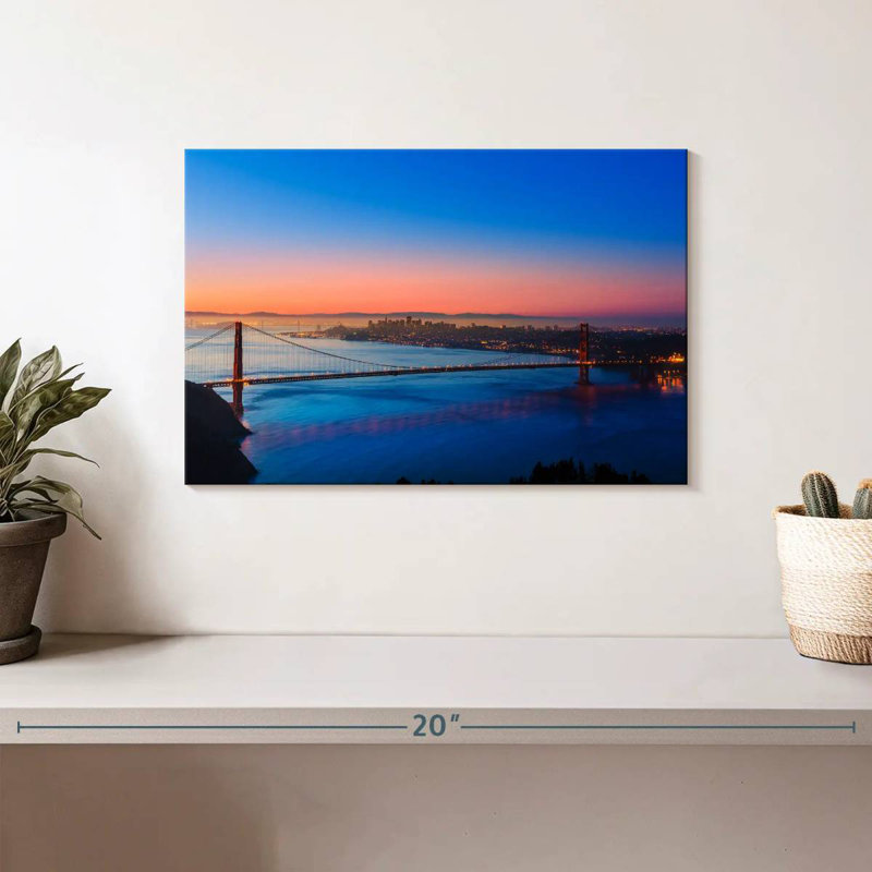 Lilie Golden Gate Bridge Nightfall, H 8 po x l 12 po