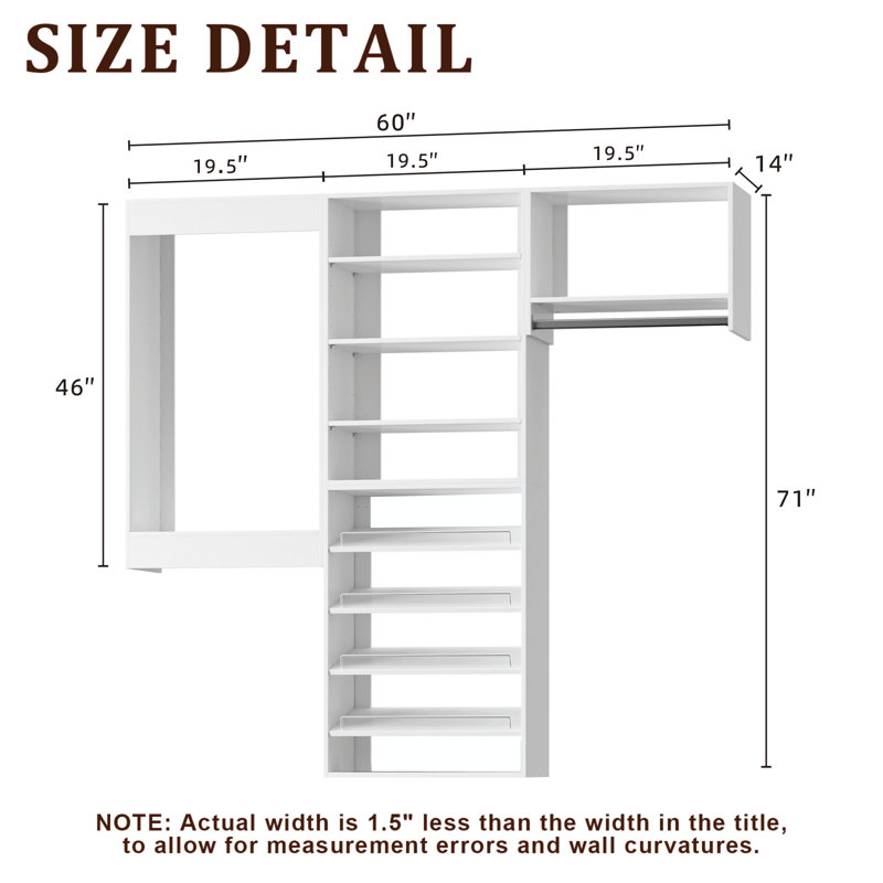 Système de garde-robe modulaire, conception polyvalente et personnalisable pour un rangement et une organisation efficaces