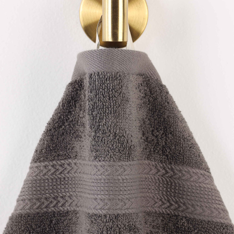 100% Cotton Sustainable Multi-Size Towel Set, Graphite