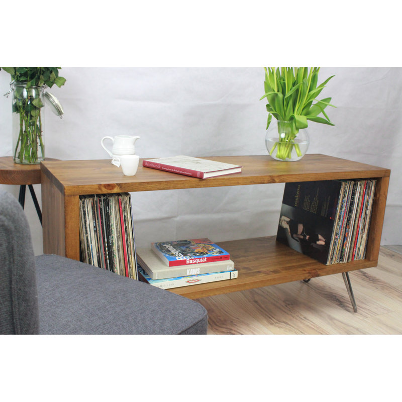 High-Quality Wooden Multimedia Open DVD/CD Shelf