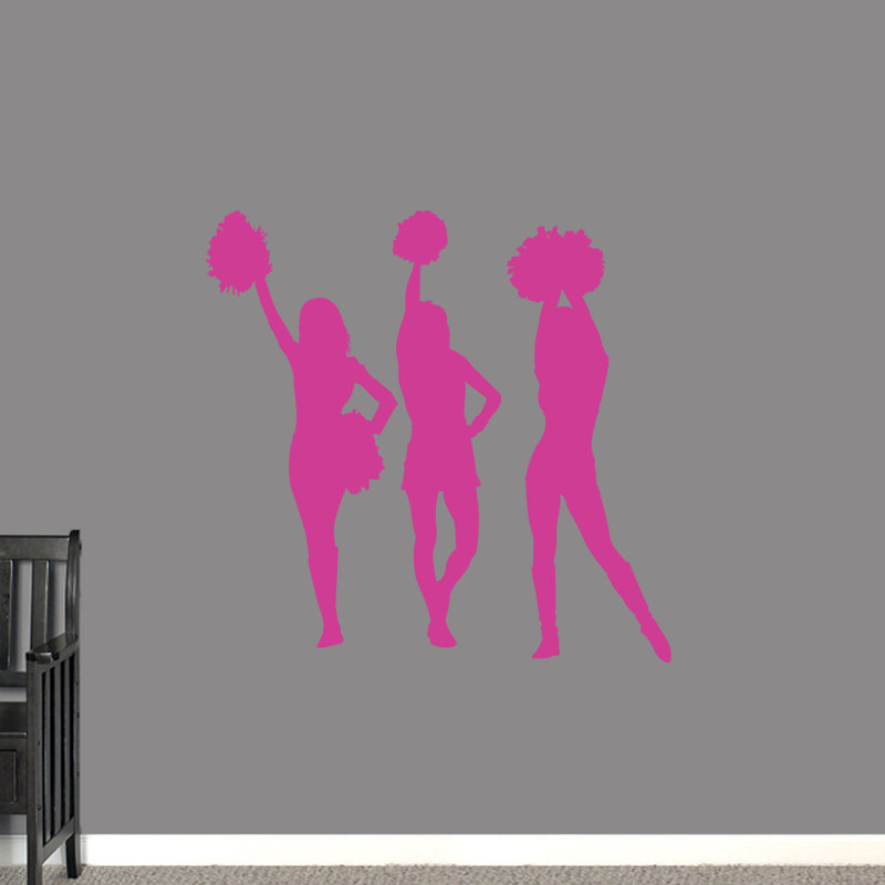 Décalcomanie murale Heavner, Rose vif