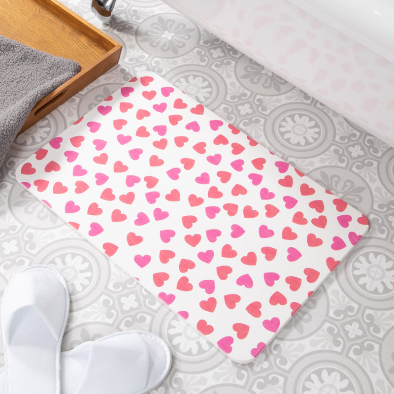 Non-Slip Bath Mat, White