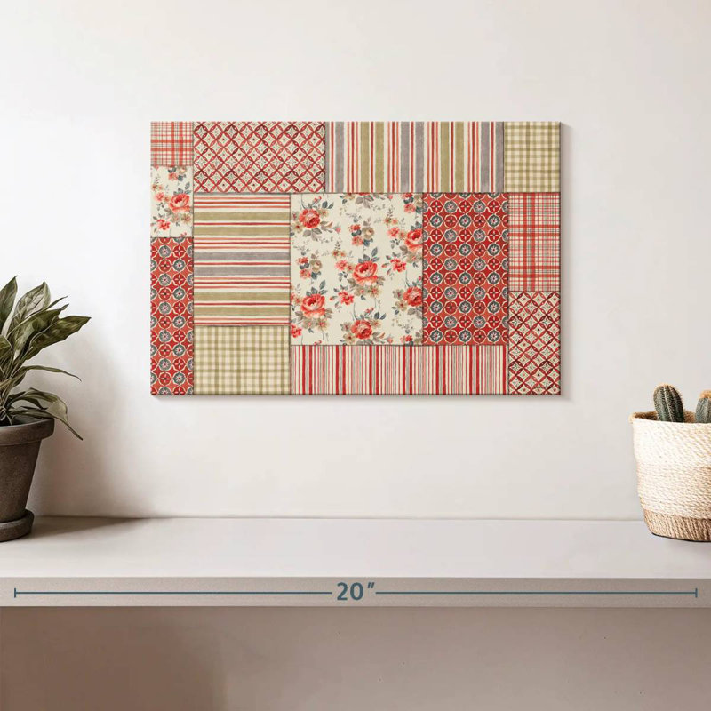 Kerner Farm Patchwork III, 8" H x 12" W