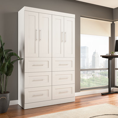 Arlex Shelving Unit with 3 Drawers and Doors