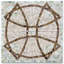 6.3 in. x 6.3 in. Marble Tile