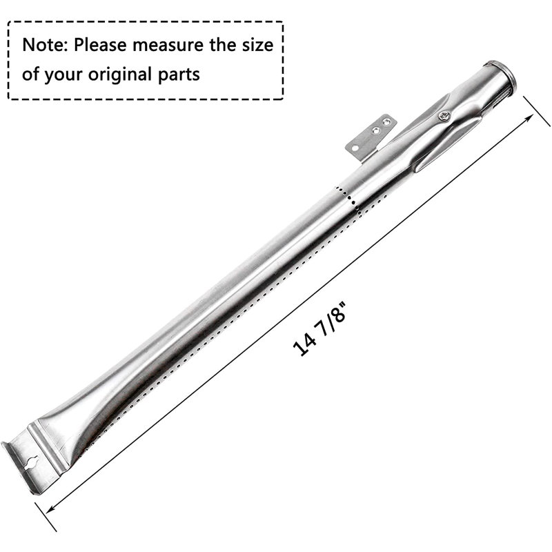 Quickflame 4.25'' W x 14.5'' D Metal Replacement Grill Burner