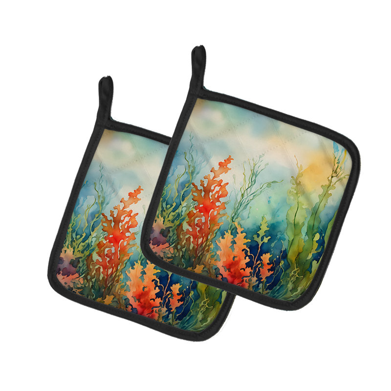 Caroline's Treasures Nautical Collection Polyester Potholder Set