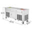 Machine à crème glacée roulée à la machine 17,7 x 17,7 po 2 casseroles VEVOR