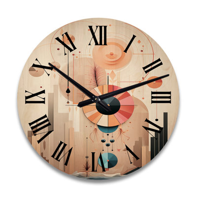Horloge murale Glorious Elegance Art Nouveau