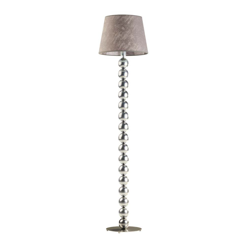Ayanami 166cm Traditional Floor Lamp, Silver, Grey Melange