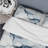 Hrithik White And Grey Marble Harmony Pattern - Marble Duvet Cover Set - Microfiber Polyester-1592899614