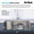 Kore 33" L x 20" W Drop-in Kitchen Sink with Accessories