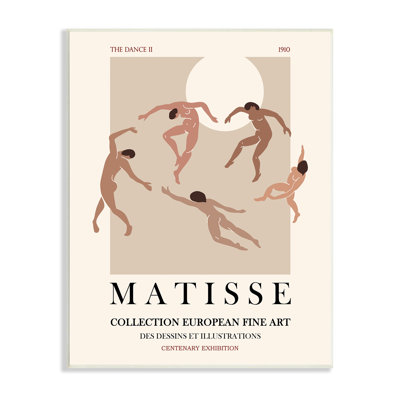 Dépliant Matisse Text Dancing People Neutral Tones