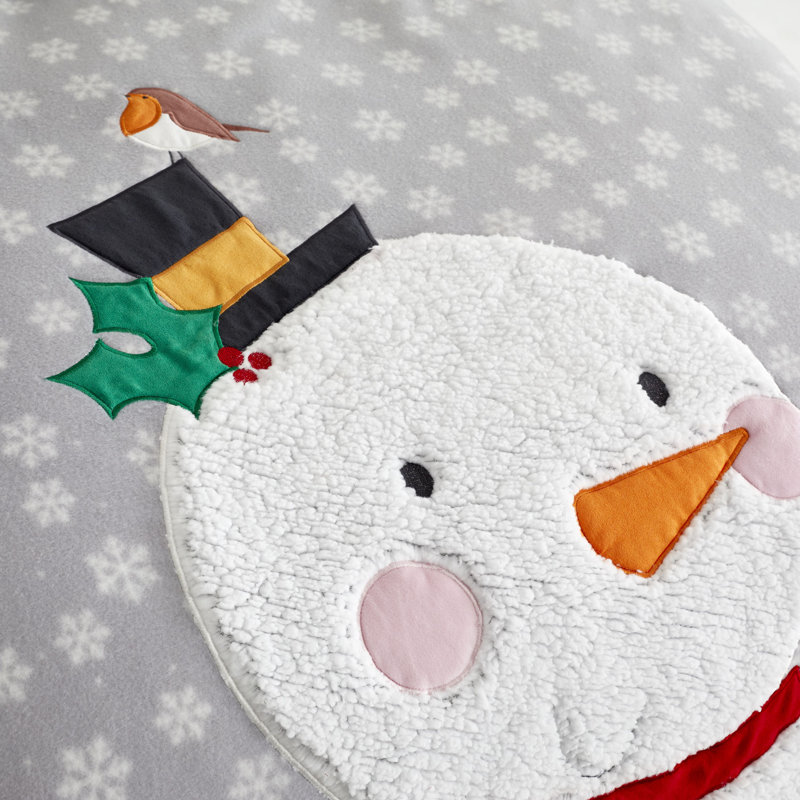 Cosy Snowman Scatter Cushion with inner