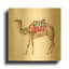 «Desert Camel II» par Alan Majchrowicz, art mural en métal doré, 24 po x 24 po-1075453413