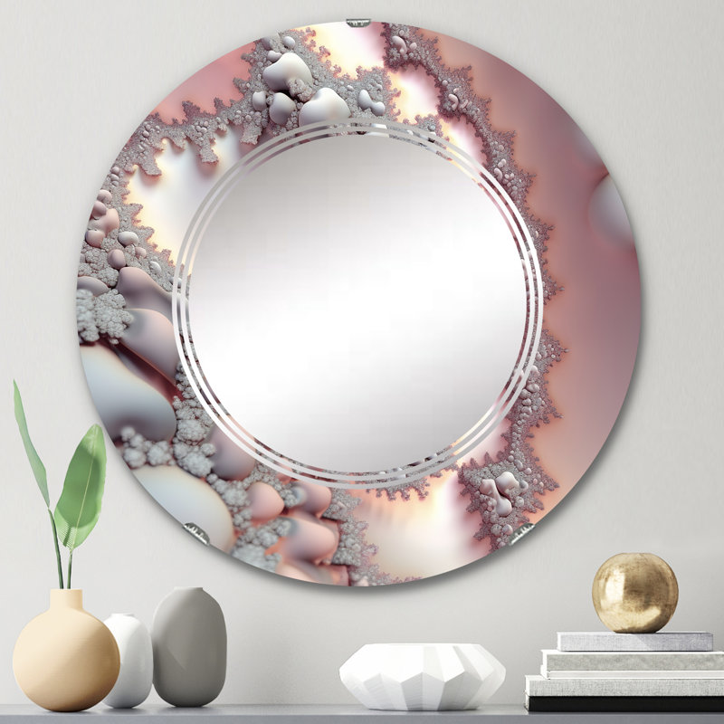 Huon - Miroir mural moderne rond, 24 po x 24 po