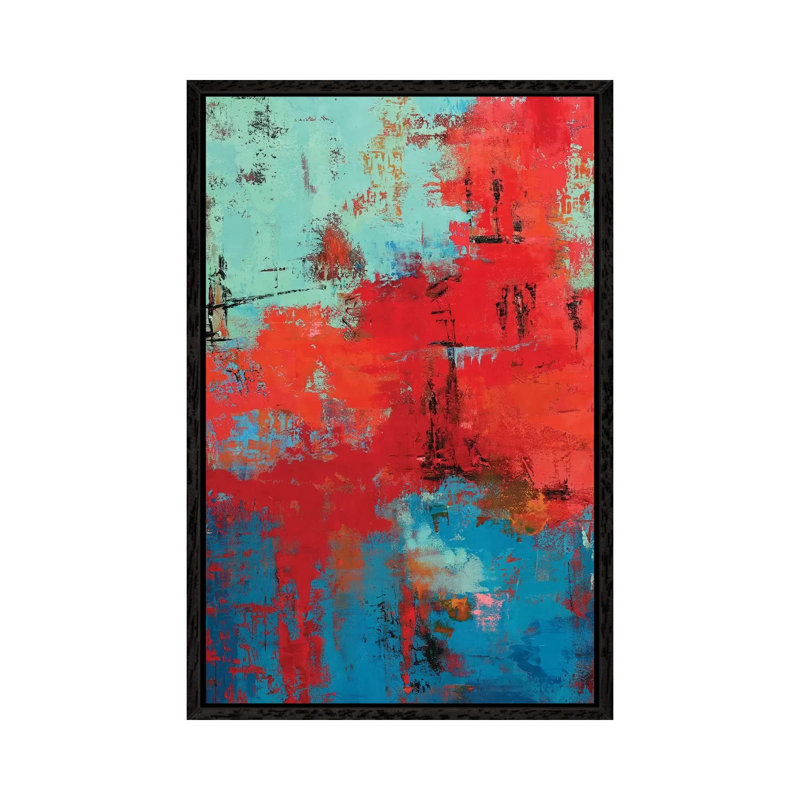 Abstract IX by Olena Bogatska - Print on Canvas, Black Framed, 101.6 cm H x 66.04 cm W