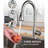 Kitchen Faucet With Pull Down Sprayer, Brushed Nickel High Arc Single Handle Kitchen Sink Faucet, Stainless Steel Modern Faucets, Llaves Para Fregaderos De Cocina
