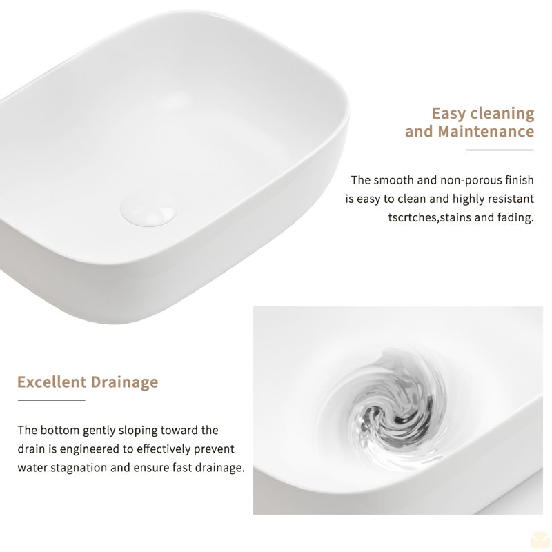Petit lavabo vasque de salle de bain au-dessus du comptoir