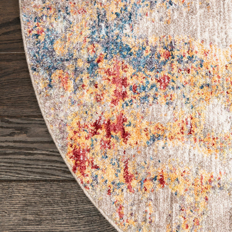 Beaulieu Abstract Indoor Rug, Oval 3'3" x 5'3"