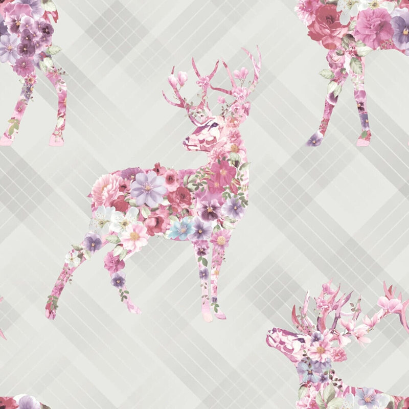 Malmo Floral Wallpaper 10m x 53 cm Textured Metallic Roll, Multicolour