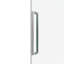 Porte de douche en verre sans cadre de luxe, design minimaliste moderne pour salle de bain