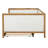 Full Size Upholstered Daybed with Twin Size Trundle and Nailhead,Platform Bed