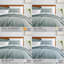 Housse de couette Vilano de Southshore Fine Linens, grande taille, en microfibre 110 g/m² avec fermeture éclair invisible et 4 attaches aux coins, 2 taies d'oreiller, taille Queen/Full, bleu acier-1329401315-1329401323