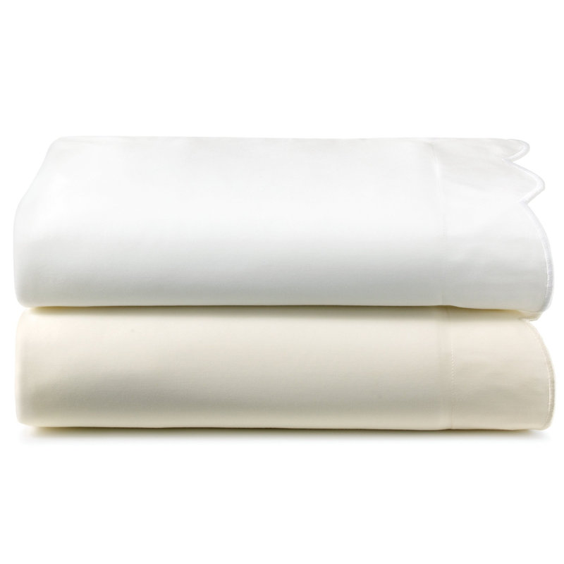 Housse et insert d'oreiller en mélange de coton Oxford, 26" x 26", Ivoire