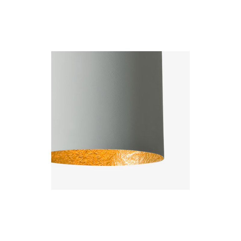 1 - Light Chrome Single Pendant, Grey/Gold