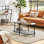 Glass Oval Coffee Table