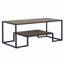 Table basse rustique en chêne et finition