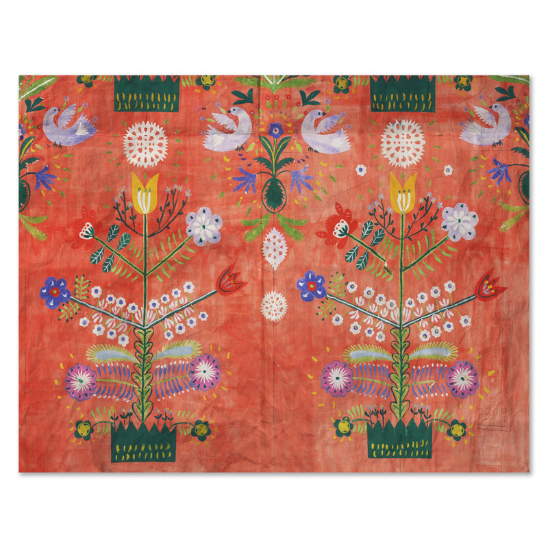Fete 1 Print by Paule Marrot, Wrapped Canvas, 42" H x 54" W, No Frame