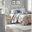 Coastal Blue Bedding Sets, Polyester Microfiber, Reversible Design For Home