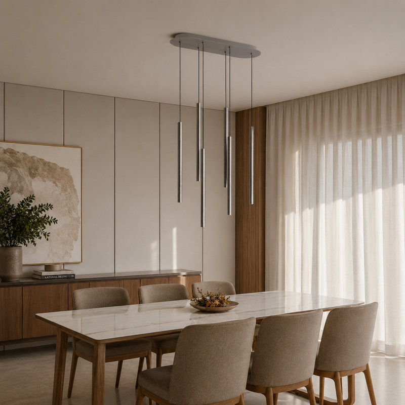 Baileyton 6 - Light Cluster Pendant, Nickel