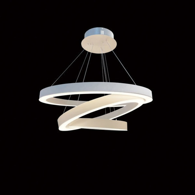 Lustre rond à DEL Arhiana, H 84 po x l 61 po x P 61 po