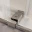 Porte de douche coulissante simple sans cadre à fermeture en douceur, verre trempé de 3/8 po (10 mm) avec revêtement facile à nettoyer