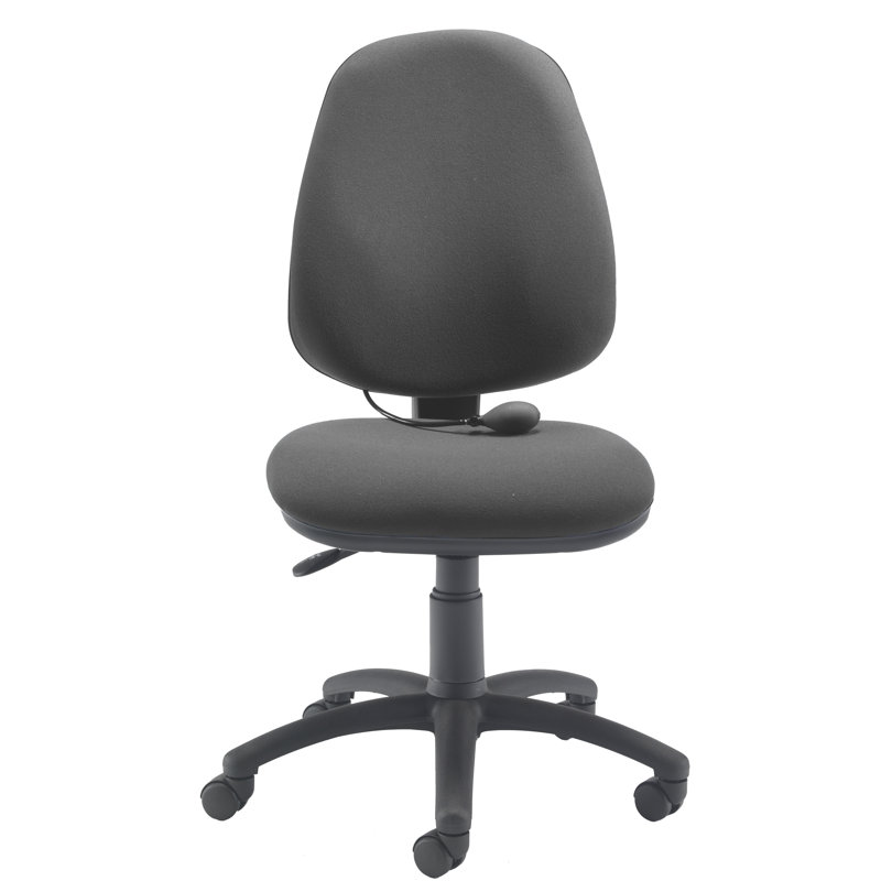 Polyester Blend Office Chair, Charcoal