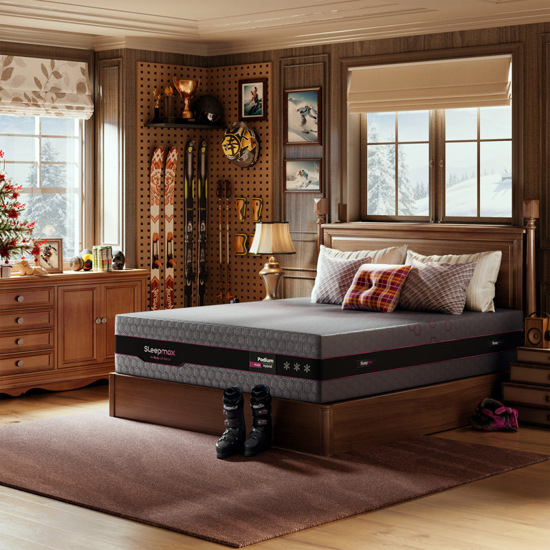  Matelas hybride 12 po: Régulation de température avancée et soutien précis de la colonne vertébrale, Très grand lit, 12"