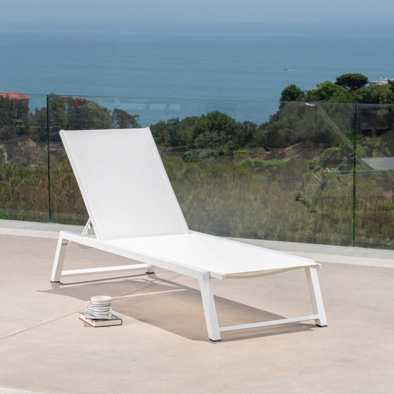 Chaise longue ajustable avec siège en filet pour un confort et un soutien ultimes