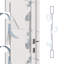 Dalle de porte intérieure en bois manufacturé massif Louver-93912971-93912977