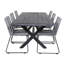 Dhairya 6 - Person Acacia Solid Wood Patio Dining Set Rectangular Table