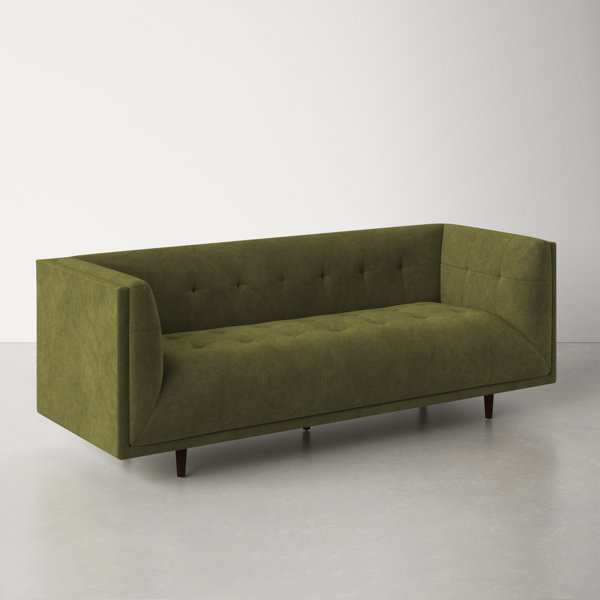 Woodrow Skandi 87 Fabric Sofa, Walnut/Tranquil Velvet